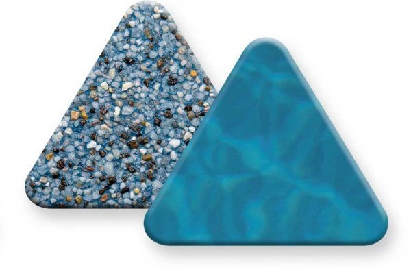PebbleSheen Blue Surf aggregate finish sample