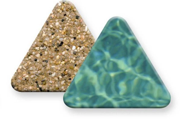 PebbleSheen Desert Gold aggregate finish sample