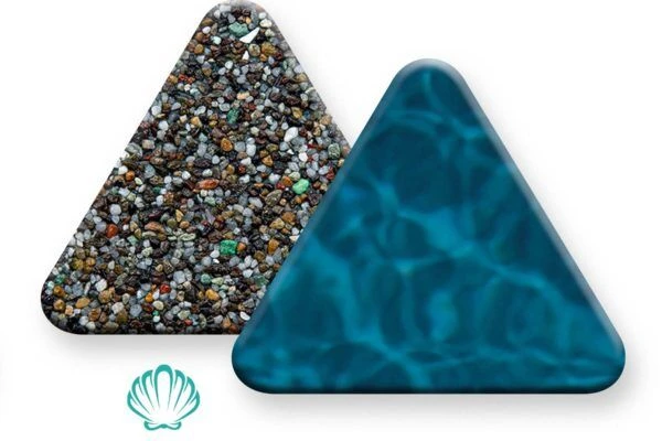 PebbleSheen Turtle Bay aggregate finish sample