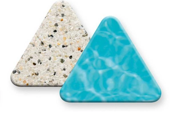 PebbleSheen White Diamonds aggregate finish sample