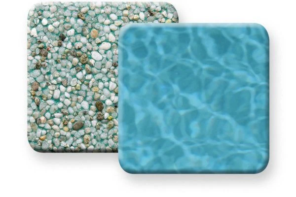 PebbleTec Creme De Menthe aggregate finish sample