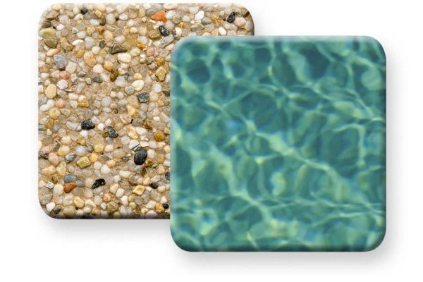 PebbleTec Sandy Beach aggregate finish sample